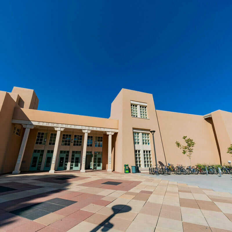 Zimmerman Library at The University of New Mexico in Albuquerque